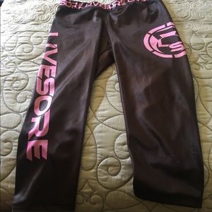 Livesore Midnight navy and pink Capri Large